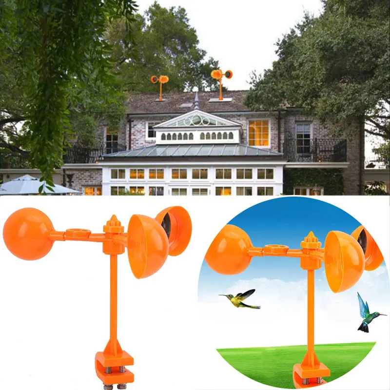

Bird Scarer Bird Repeller Crop Tools 360° Wind Power Realistic Drive Away Bird Device Creative Crow