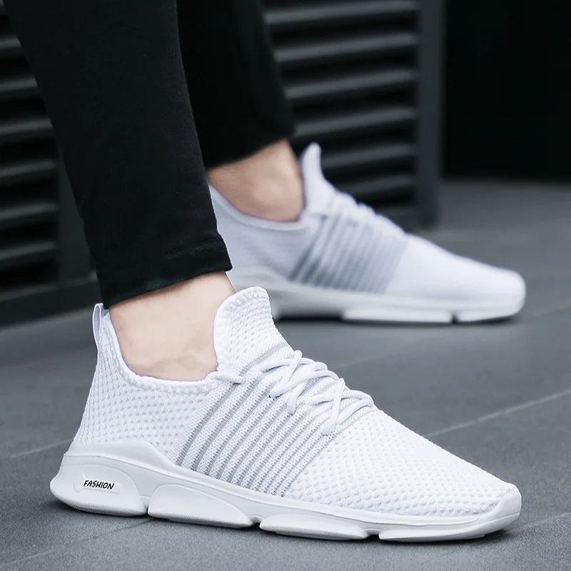 Мужские повседневные кроссовки calzado sapatos zapatos para mocassim дышащие белого цвета