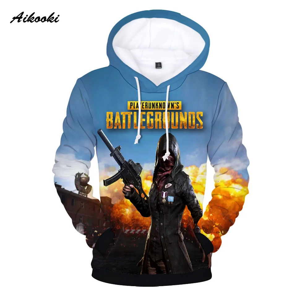 

Aikooki Hot sale PUBG Hoodies Teenage Sweatshirts Fashion Pullovers Hoodie Spring/Autumn Thin Hoodies 3d Casual Tracksuits Boys