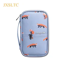 JXSLTC Passport Cover Cute Printing Women Card Holder Passport Holder PU Leather travel wallet business card holder card pack