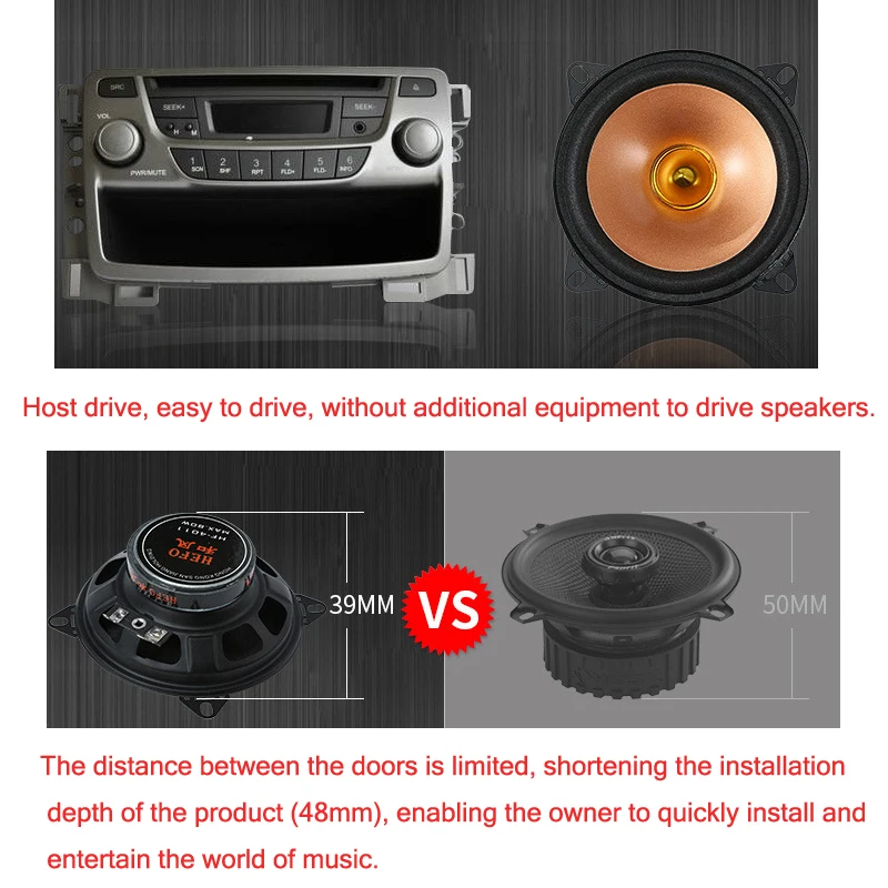Full range of car audio modified car-specific subwoofer car audio speakers4