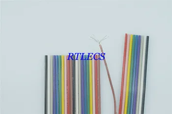 

2 meter 1.27mm UL2651 Rainbow Flexible Flat Cable 6 8 9 10 12 14 16 20 24 26 30 40 50 60 64 Pin 28 AWG 2.54mm Dupont & IDC