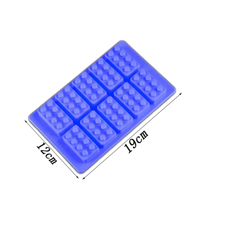 2 шт Силиконовые строительные формы для льда лоток для конфет мелок кирпичи формы для шоколада лотки из полимерной глины вечерние формы для выпечки