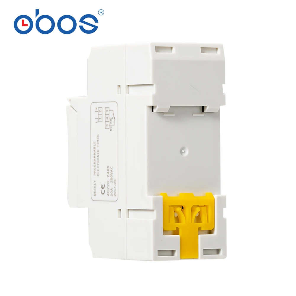 Best-selling 7-day programmable digital time switch relay timer control AC 220V 240V 110V DC12V 24V 16A DIN rail mounting BS26