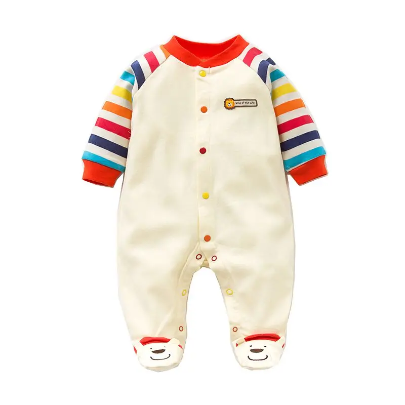 2018 Spring Autumn Baby Romper 100% Cotton Newborn Baby Clothes Long Sleeve Baby Girl Clothing Cartoon Jumpsuit Infant Clothes dinstry 2018 spring and autumn newborn baby cotton long sleeve romper lion pattern