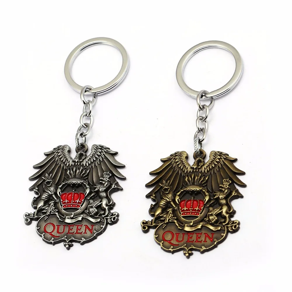 

HSIC British Rock Band Queen Keychain Metal Key Chains Pendant Fashion Key Chain Chaveiro Key Ring Car Bag For Men Women HC12497