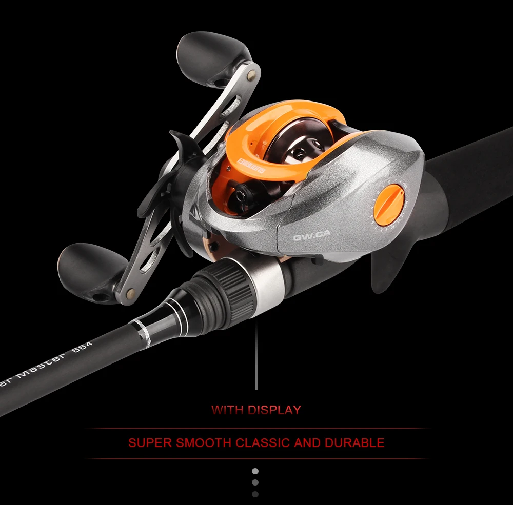 RoseWood GW.CA Right Or Left Baitcasting Reel 9BBs 6.11 Bait Casting Fishing Reel Magnetic Brake And Anti-Explosion Line  (3)