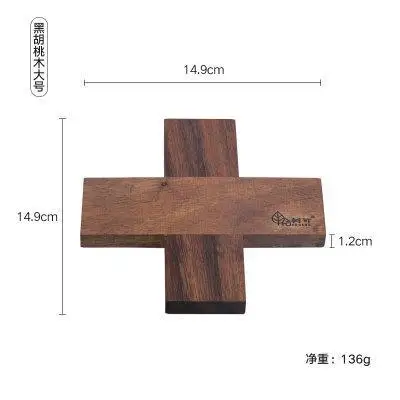 02 WSHYUFEI Photo Artifact черный орех резиновый Деревянный Твердый Деревянный перекрестный изоляционный коврик подкладка для выпечки защищающий от ожогов подставки под чайник - Цвет: 02