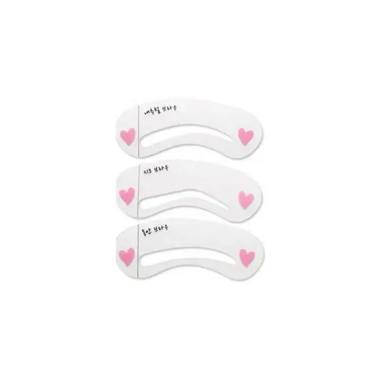 3pcs eyebrow stencil NICEFACE крем для наращивания бровей 4D Тушь для ресниц из натурального волокна гель легко носить долговечный карандаш для татуировки бровей - Цвет: 3pcs eyebrow stencil