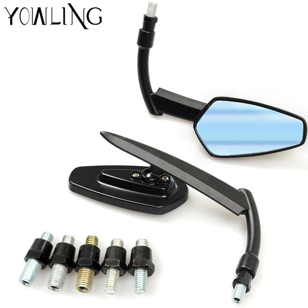

High Quality CNC Motorbike side Mirrors Motorcycle Mirror Rearview For BMW DUcati Aprilia Victory Triumph Daytona 675 Cafe Racer