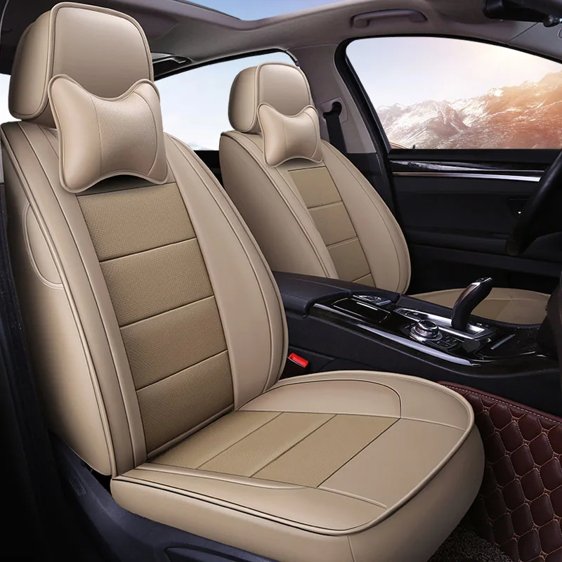 Кожаные чехлы для автомобильных сидений Yuzhe Toyota RAV4 Land круиз PRADO 150 COROLLA Prius Reiz CROWN