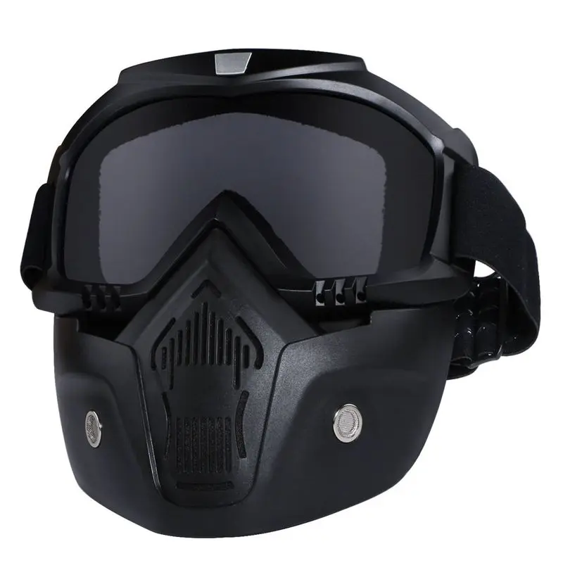 

Motorcycle Goggles Mask Detachable,Protect Padding Helmet Sunglasses