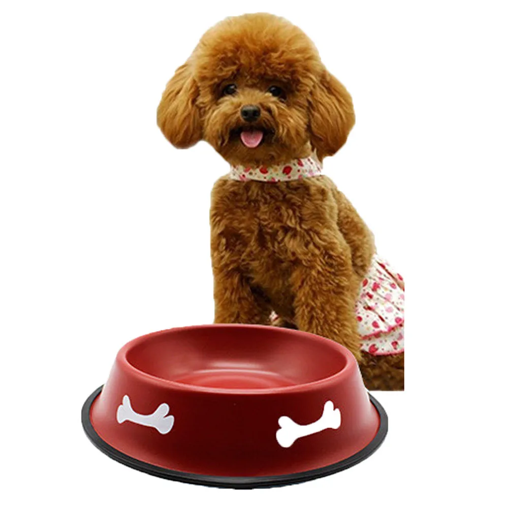 Stainless Steel Dog Feeders Pet Feeding Bowl Multiple Sizes Cat