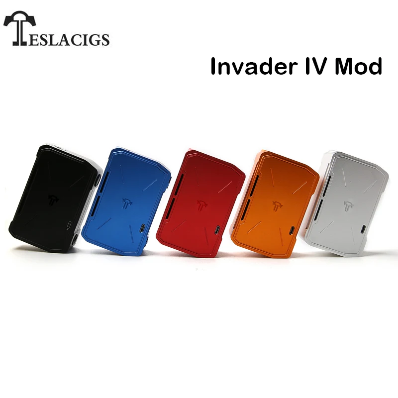 

Original Tesla Invader IV Mod Teslacigs Invader 4 Box Mod Vape 280W Support Invader IV RDA Tank Electronic Cigarette Vape Mod