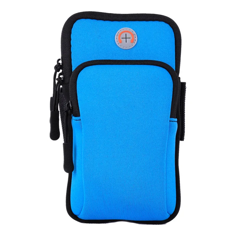 6," Универсальный держатель для мобильного телефона, непромокаемая спортивная сумка на руку для телефона, спортивная сумка для бега, сумка на руку, чехол - Цвет: Синий