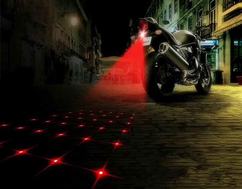 LEEPEE светодиодный автомобильный мотоциклетный лазерный противотуманный светильник для предотвращения столкновений, задний фонарь, Авто Мото торможение, стояночный сигнал Предупреждение ющие лампы, Стайлинг автомобиля