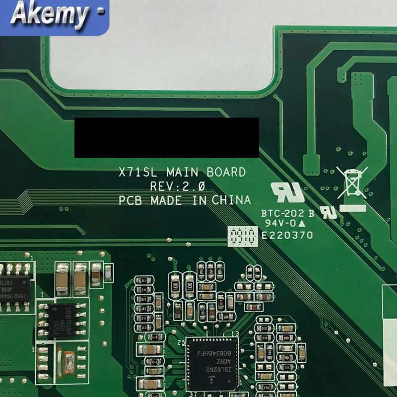 AK X71SL Laptop motherboard for ASUS X71SL X71S X71S Test original mainboard