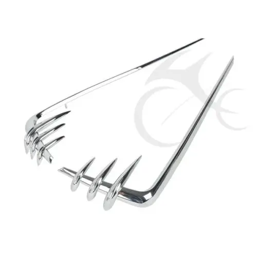 ABS Chrome Saddlebag Saddle Bag Lid Accents for Harley Dresser 1993-2013 94 96 98 10