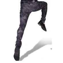 Тонкие флисовые зимние брюки размера плюс, мужские камуфляжные брюки-карандаш из искусственной кожи, мото уличная одежда, мужские брюки для мальчиков, клубная одежда