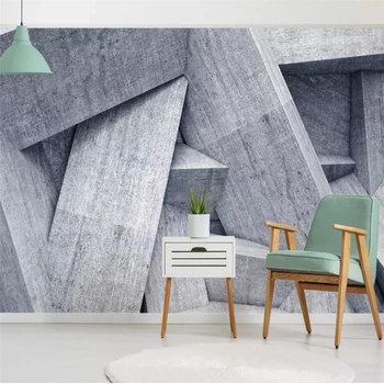 

beibehang Custom wallpaper home decor living room bedroom murals 3D stereo abstract gray future space European mural photos