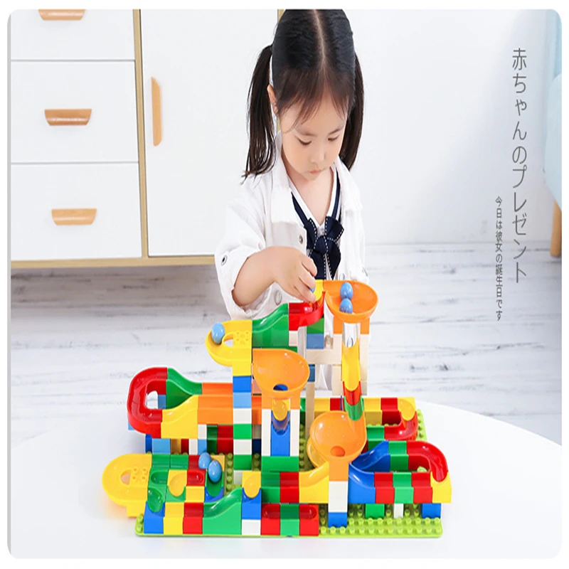 

54-176PCS Children's Educational Track Building Blocks Assembling LegoINGlys Duploe Bloc Children's Toys Early Childhood Toys
