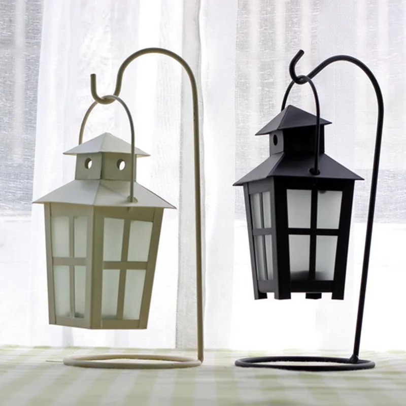 Brand New Practical Retro Glass Ball Hanging Stand Candle Holder