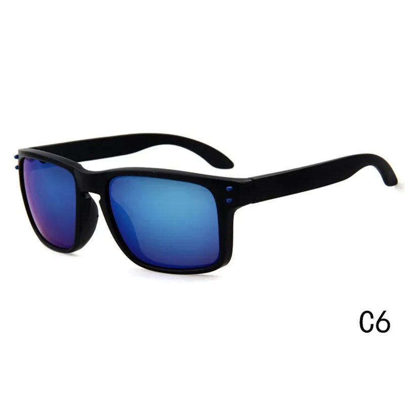 Лидер продаж, мужские солнцезащитные очки с квадратными линзами, брендовые дизайнерские Винтажные Солнцезащитные очки, мужские очки для вождения, ретро очки STY0709A - Цвет линз: C6