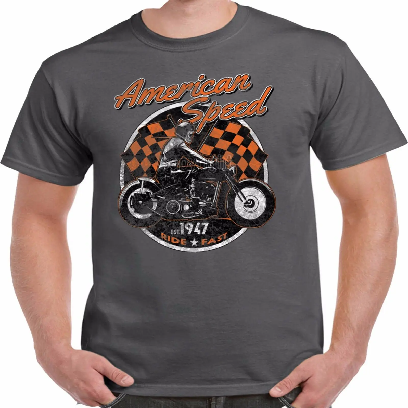 cheap Biker T Shirt Mens Motor cyclep Motorbike Chopper Bike Dad Gift Present 2019 New Hot Sale Mens Short Sleeves T Shirt