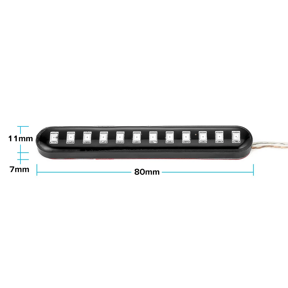 Универсальный, последовательный, струящийся, 12 светодиодный, мини-полоски, мотоциклетный, автомобильный, светодиодный, сигнальный светильник, s мигалка, светильник, желтый светильник