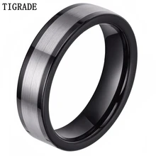Men Wedding Band Tungsten Ring Fashion Jewelry Black and Silver Size 4-12 Free Shipping free shipping 20 holes hole size 1 10 3 00mm half round shape draw plate jewelry tungsten drawplates