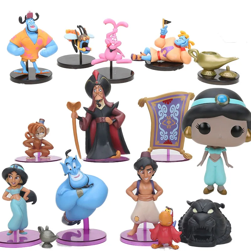 

Aladdin and his Magic lamp princesses Genie Jafar Evil Monkey Tiger Princess Halloween Cosplay model toy
