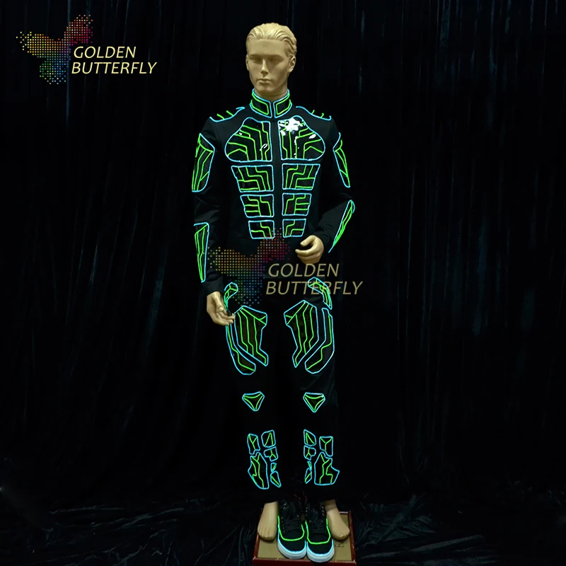 Compare LED Clothes Luminous Clothing Illuminated Clothes Glowing Robot Dance Light Costumes Men EL Clothing Cold Light Party LED Suits Compare LED Clothes Luminous Clothing Illuminated Clothes Glowing Robot Dance Light Costumes Men EL Clothing Cold Light Party LED Suits