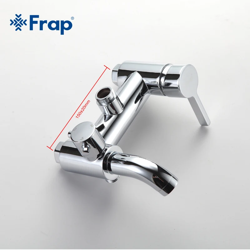 Günstig Frap 1 set Badezimmer Regen Dusche Wasserhahn Set Mischbatterie Mit Hand Sprayer Wand Montiert chrom F2416
