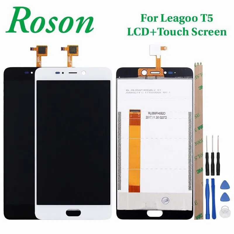 ЖК дисплей Roson для LEAGOO T5 T5C и сенсорный экран 5 дюйма в сборе аксессуары телефона
