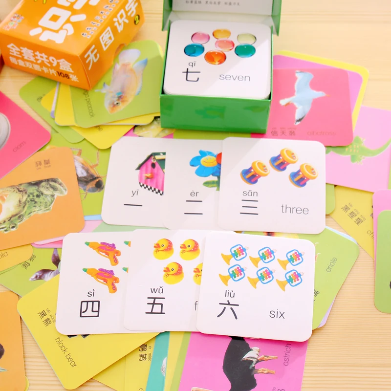 Chinese Characters Cards Learn 108 Chinese Characters with The Picture Chinese Book with Pinyin English and Pictures for Kids children chinese 800 characters book including pin yin english and picture for chinese starter learners chinese book for kids