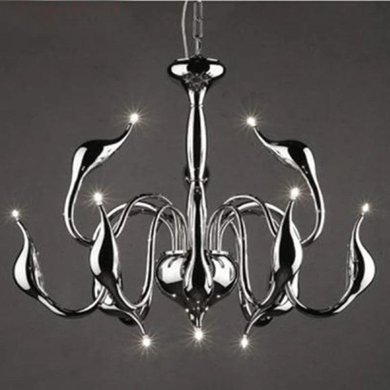 

New Modern 12-Lights Swan chandelier with G4 led bulbs By Italian Designer dinning room chandelier indoor decor lamp