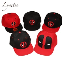 Дизайн хлопок открытый аниме комиксы Marvel Дэдпул Snapback Лето хип хоп вышивка Кепка головной убор бейсболка кепки для мужчин и женщин