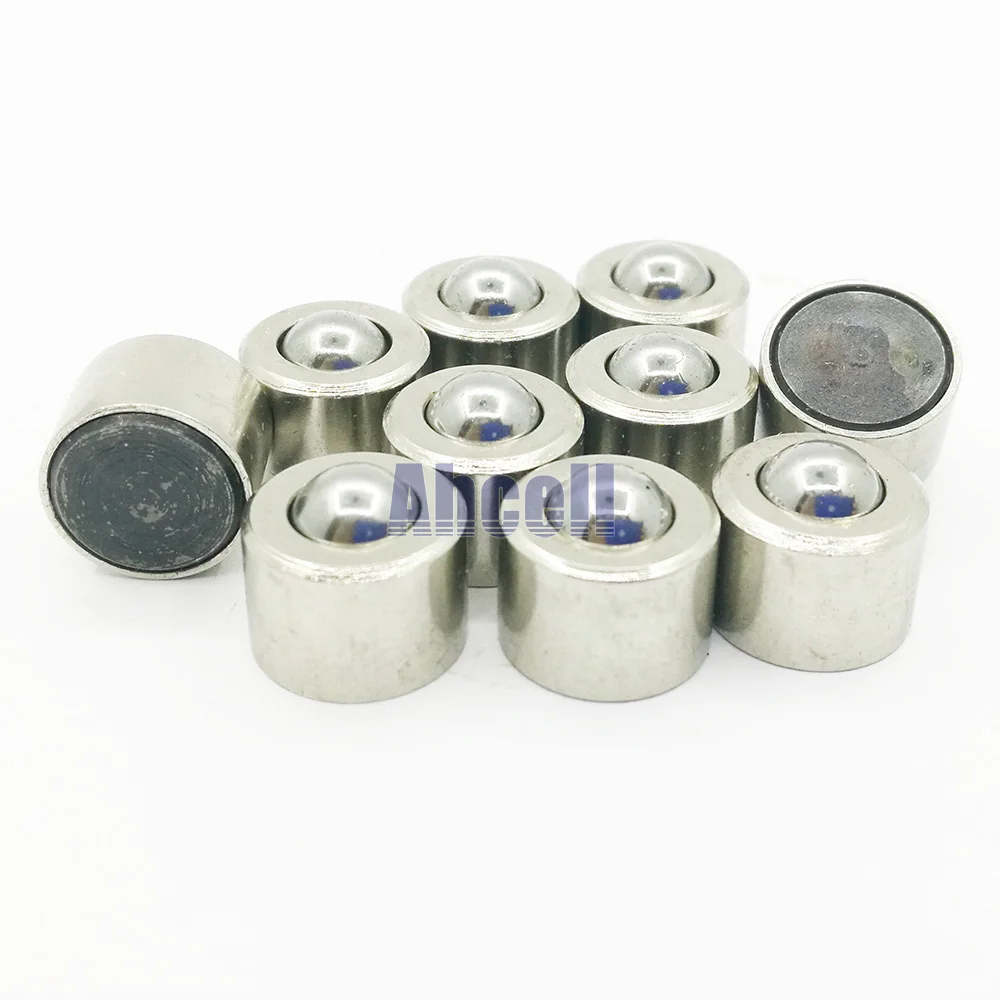 10pcs Miniature 8mm Robot Bearing Steel Ball Roller Ksm8 Swivel Round