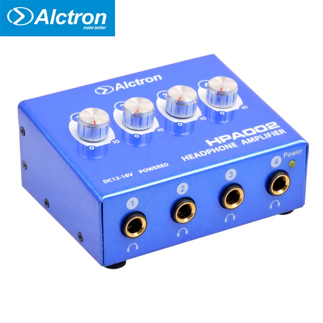 Alctron HPA002 Mini Portable Headphone Amplifier 3.5mm Stereo and RCA Jack steel Big Power High Quality Sound