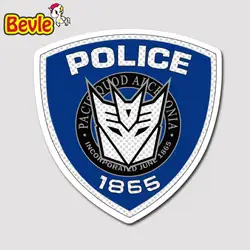 Bevle 2074 полиции Логотип 3 м Стикеры для скейтборда ноутбука велосипед телефон автомобиля Водонепроницаемый мультфильм прилив граффити