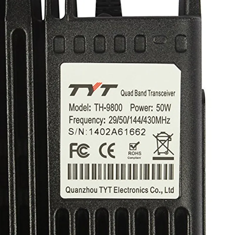50 км большой диапазон 9800 а TYT TH Plus Quad Band Вт Автомобильная Мобильная морская