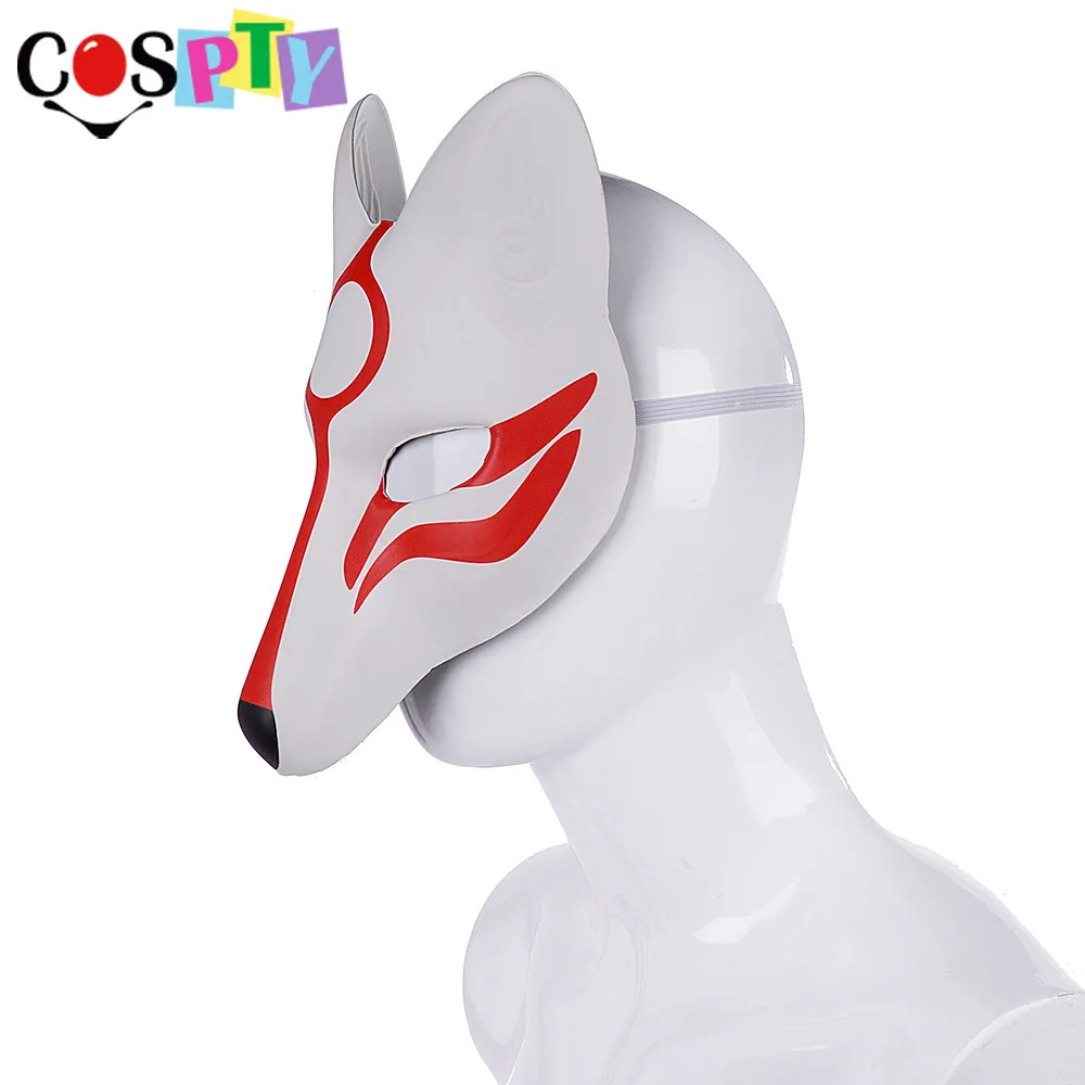 Маска фыри с ушами и пухом очендёшоаоь. Маску белой лисы. Маска белого лиса. Маска лисы японская. Японская карнавальная маска кицунэ.