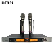 BINEAE UG-9000 Профессиональный динамик Cardioid 2 ручной UHF беспроводной микрофон системы выбор частоты