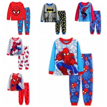 Новые хлопковые осенние детские пижамы, Детская одежда для сна, одежда для дома GH017