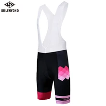 Siilenyond Women Cycling Shorts Shockproof MTB Bicycle Bib Shorts With 3D Gel Padded Riding Bike Short Pants Culotte Ciclismo
