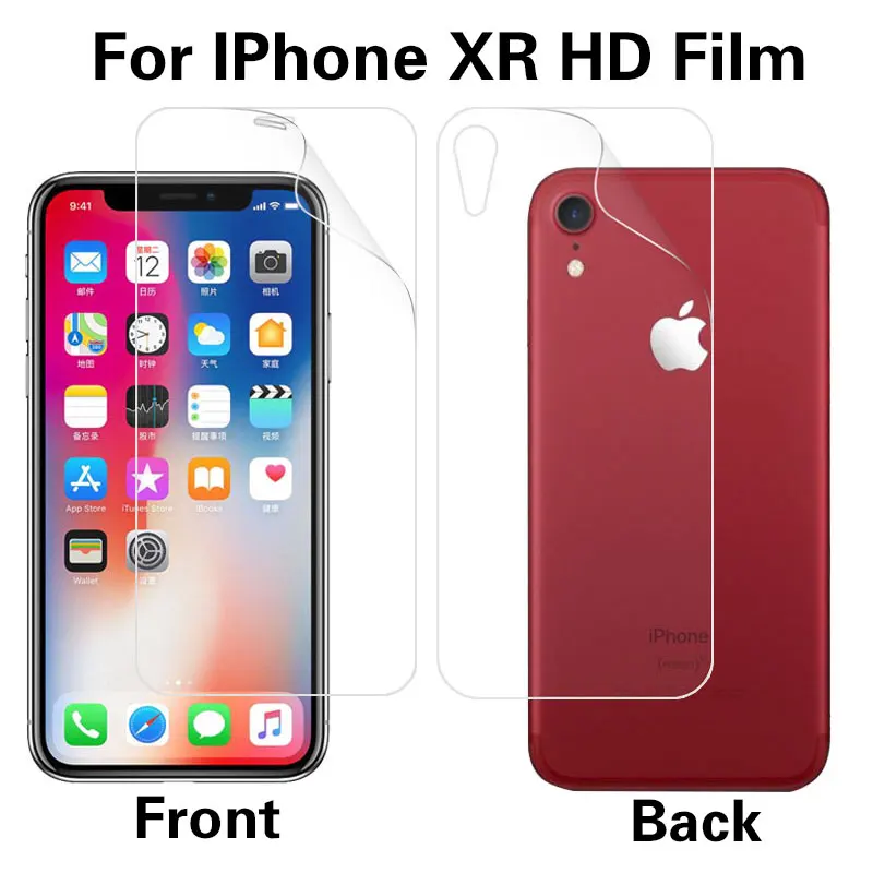 1 pair Front and Back Anti Glare Matte Film For Iphone Apple XS XR XS