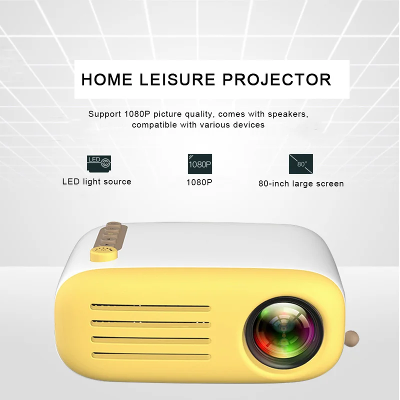 YG200 Мини проектор Рождественский подарок YG300 YG310 обновленный видео проектор детский подарок USB HDMI домашний кинотеатр портативный проектор