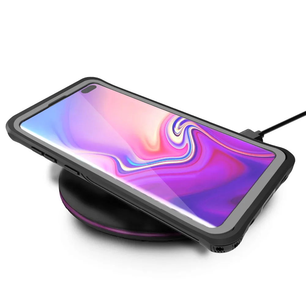 Роскошный противоударный чехол для Apple, samsung Galaxy S10 Спорт на открытом воздухе Heavy Duty Защита прозрачная армированная накладка на заднюю панель для телефона Galaxy S10 плюс
