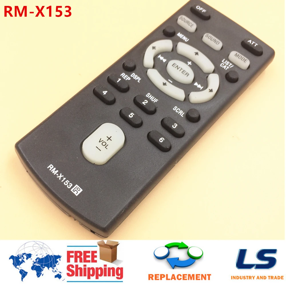 Replacement Remote Control Rmx153 For Sony Car Stereos Fm Am Cd Player