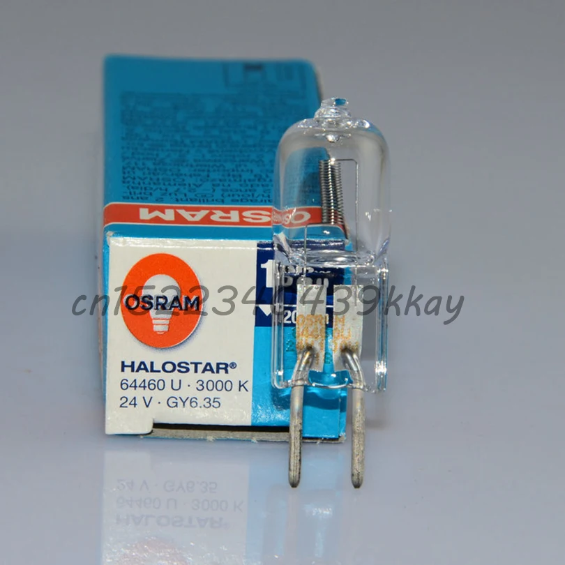 

OSRAM 64460 U 24V100W halogen lamp,Halostar 3000K GY6.35,64460U 24V 100W axial filament bulb,operation room surgical lights